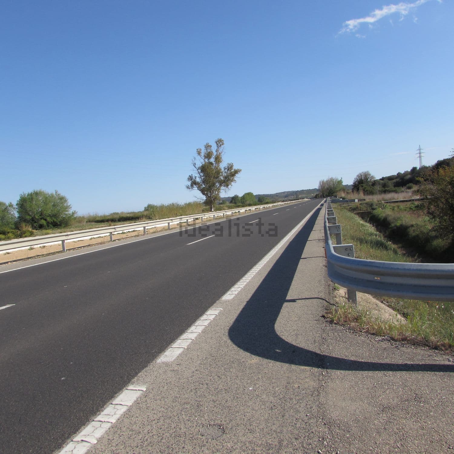 Carretera C-12 junto a la finca