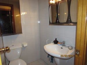 Aseo con lavabo e inodoro