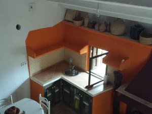 Cocina vista desde el altillo