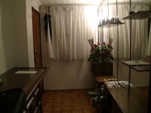 Recibidor con plantas y mueble