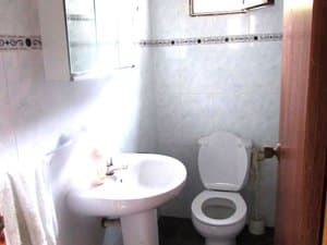 Aseo con lavabo e inodoro