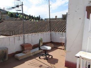 Terraza superior con vistas a los tejados