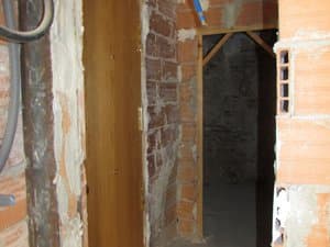 Paso interior en obra