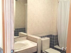 Baño con lavabo, inodoro y bañera